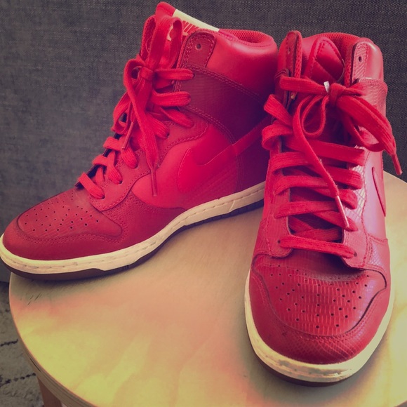 red nike high tops